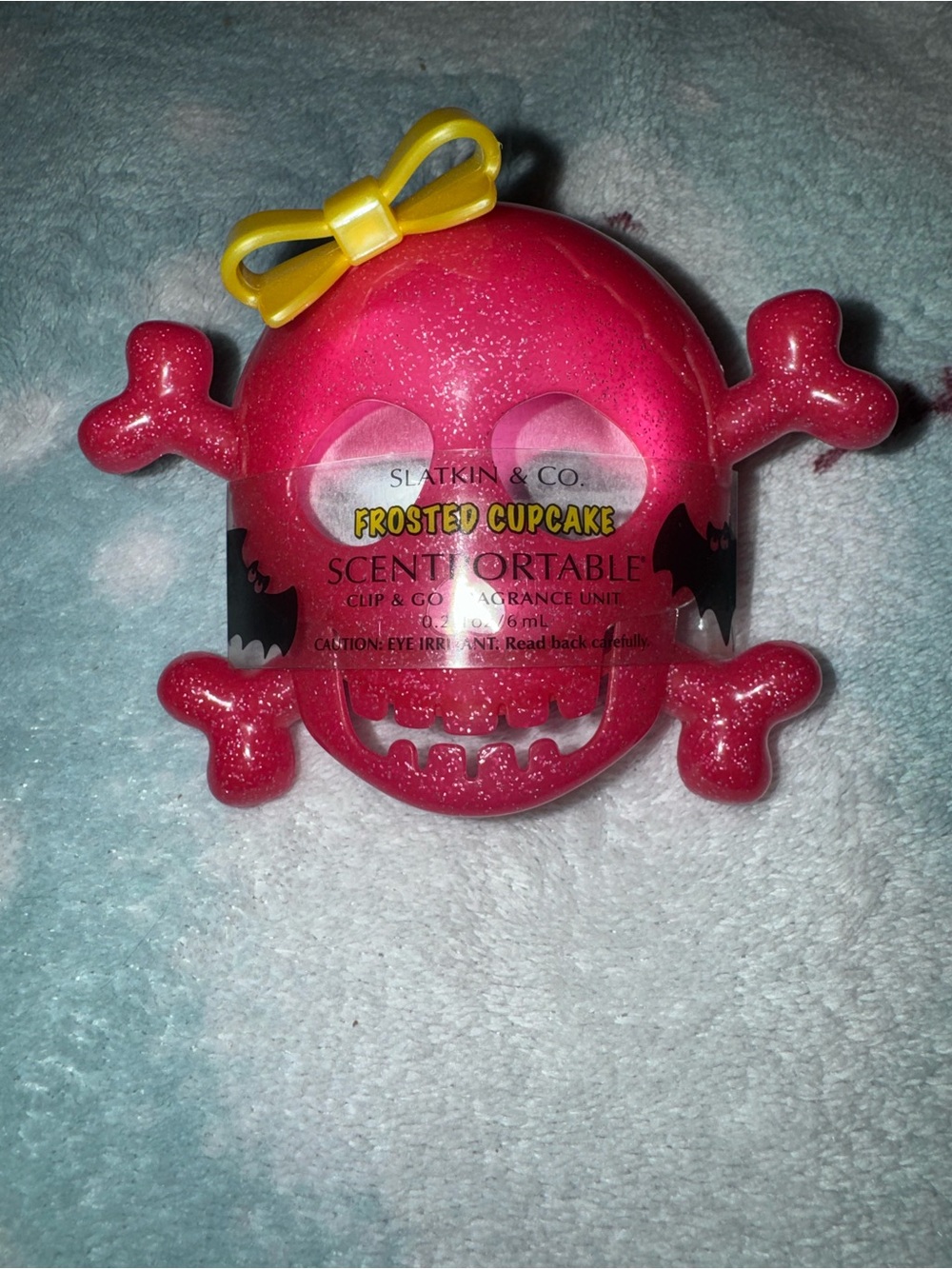 Bath & Body Works Pink Frosted Cupcake Skull Scentportable